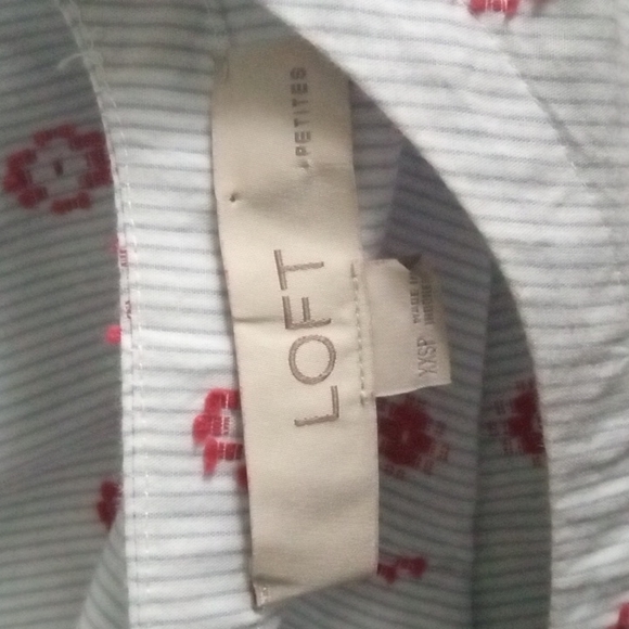 Loft Textured Stripes Top - Picture 5 of 7